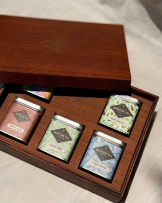 Premium Wood Box Gift Set-5s tin cans