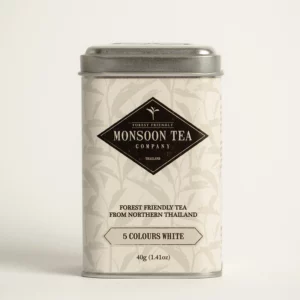 5色の白茶 - 50g Mサイズの袋